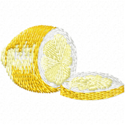 Lemons Embroidery Design 1